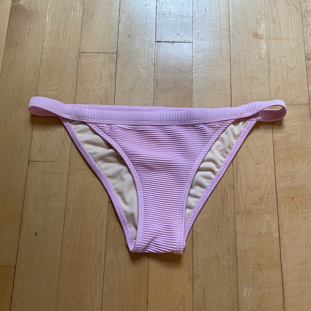 L.A. Hearts Ribbed Bikini Bottoms